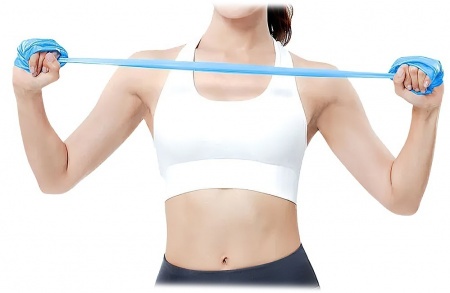 Купить Резинка для фитнеса Xiaomi Yunmai 0.45mm Blue (YMTB-T401)