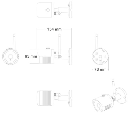 Купить CARCAM 4CH WiFi NVR Kit 1080/4 LCD