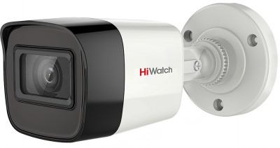 Купить 8Мп уличная цилиндрическая HD-TVI камера с EXIR-подсветкой до 30м HiWatch DS-T800(B) (2.8 mm)