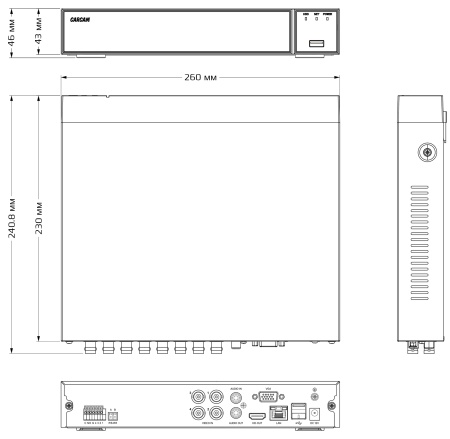 Купить CARCAM 4CH XVR3104