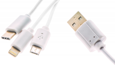 Купить Кабель для зарядки USB-A/MicroUSB/USB-C/Lightning