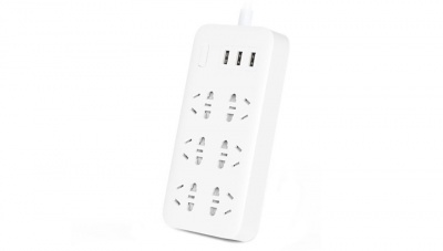 Купить Удлинитель Xiaomi Mi Power Strip (6 розеток+3 USB порта) White