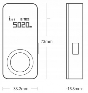 Xiaomi Hoto Smart Laser Measure Negru (QWCJY001)