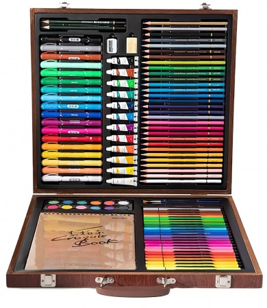 Купить Набор для рисования Xiaomi Deli Painting Set Wooden Box (1 set / box)