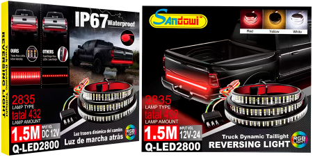 Купить Andowl Truck Dynamic Taillight Reversing Light (Q-LED2800)