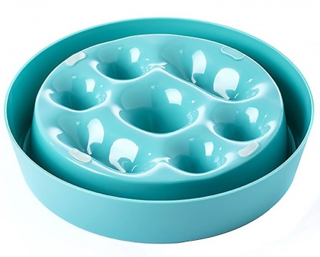 Купить Универсальная миска для корма Xiaomi Pet Slow Bowl Blue (PE017)