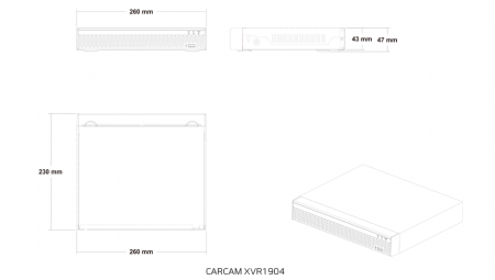 Купить Гибридный видеорегистратор CARCAM XVR1904