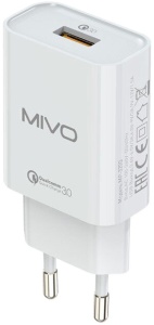 Купить Сетевое зарядное устройство Mivo MP-320Q Quick Charger 18W