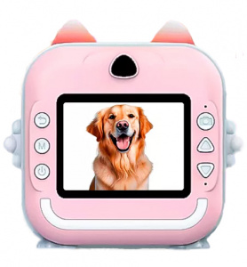 Купить Камера с мгновенной печатью Children's Digital Print Camera Q5 Pink