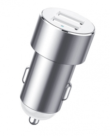 Купить Автомобильное зарядное устройство Baseus High Efficiency One to Two Cigarette Lighter Silver