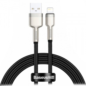 Купить Кабель Baseus Cafule Series Metal Data Cable USB 2.0 - Lightning 2.4A 1м Black (CALJK-A01)
