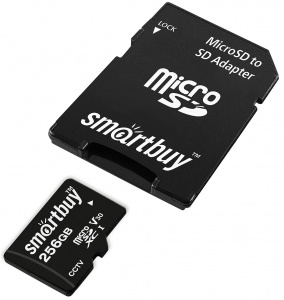 Купить Карта памяти SmartBuy microSDXC 256Gb Class10 U3 V30 (SB256GBSDCCTV)