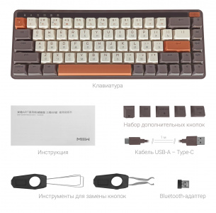 Купить Xiaomi MIIIW ART Series Mechanical Keyboard (MWMKB01) Coffee Bean