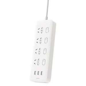 Купить Сетевой адаптер Xiaomi Mi Power Strip (4 розетки + 3 USB порта) - White