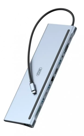 Купить Многофункциональная док станция XO 12-in-1 Multifunctional Docking Station (XO-HUB010)