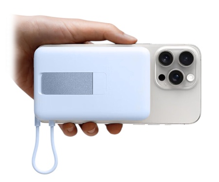 Купить Xiaomi Magnetic Stand Power Bank 10000 mAh (WPB1007Z) Light Blue