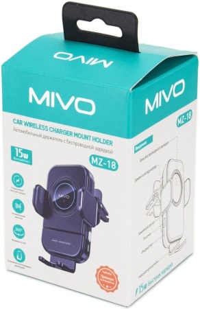 Купить Автомобильный держатель с беспроводной зарядкой Mivo MZ-18 Car Wireless Charger Mount Holder