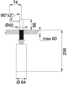Купить Dominion Дозатор Для Мыла (L011-TG) Глянцевое Золото