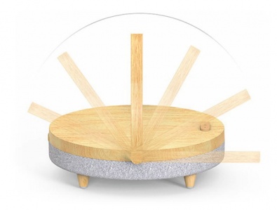 Купить Колонка с функцией беспроводной зарядки Xiaomi Ezvalo Wireless Charging Music Desk Lamp Wood (LYYD01)