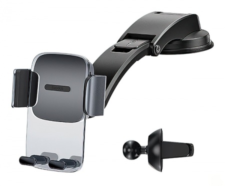 Купить Автомобильный держатель Baseus Easy Control Clamp Car Mount Holder Black (SUYK000001)