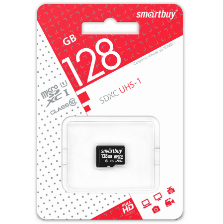 Купить Карта памяти SmartBuy 128GB microSDXC (UHS-1) Class10