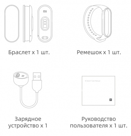 Купить Многофункциональный фитнес-браслет Xiaomi Mi Band 7