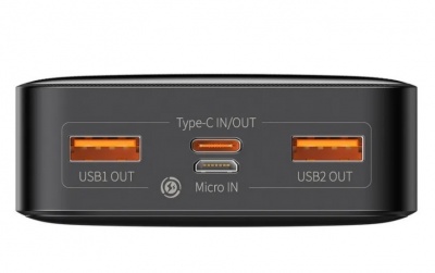 Купить Внешний аккумулятор Baseus Bipow Digital Display 20000mAh 20W Black (PPDML-M01)