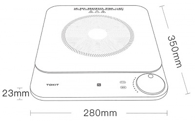 Купить Индукционная плита Xiaomi Tokit Pink (TCL03M)