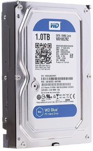 Купить Жесткий диск WD Blue WD10EZRZ, 1ТБ, HDD, SATA III, 3.5"