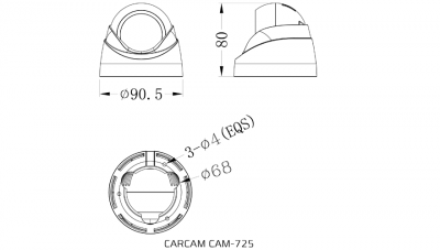 Купить Камера видеонаблюдения CARCAM CAM-725