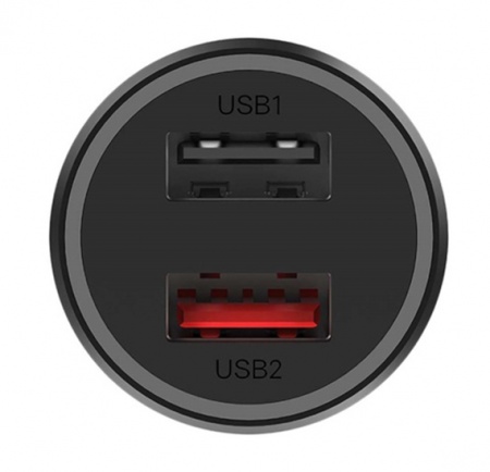Купить Автомобильная зарядка Xiaomi Mi 37W Dual-Port Car Charger EU (CC06ZM)