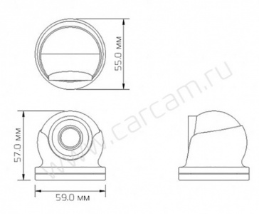 Купить Камера видеонаблюдения CARCAM CAM-598M (3.6mm)