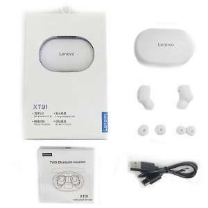 Купить Беспроводные наушники Lenovo XT91 True Wireless Earbuds White