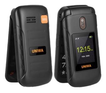 UNIWA V909T Flip Phone Gray