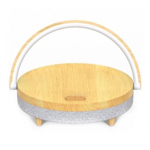 Купить Колонка с функцией беспроводной зарядки Xiaomi Ezvalo Wireless Charging Music Desk Lamp Wood (LYYD01)