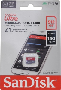 SanDisk Ultra 512GB microSDXC Class 10 (SDSQUAC-512G-GN6MN)