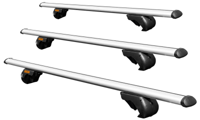 Купить Багажник на рейлинги CARCAM ROOF RAIL 1350 мм 3 поперечины (CC8706) Silver