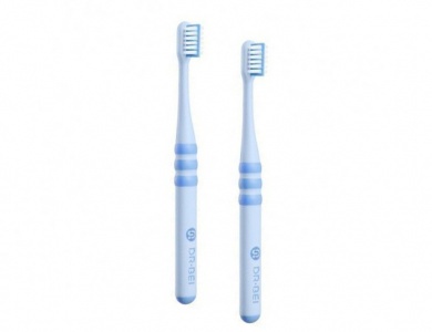 Купить Детская зубная щетка Xiaomi Dr. Bei Toothbrush (2 шт) - Blue