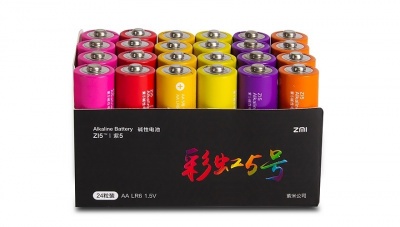 Купить Батарейки алкалиновые Xiaomi ZMI Rainbow ZI5 AA524 (24шт. АА)