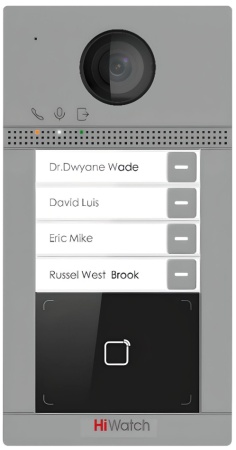 Купить Вызывная панель системы видеодомофонии HiWatch VDP-D4214W(B)/Flush