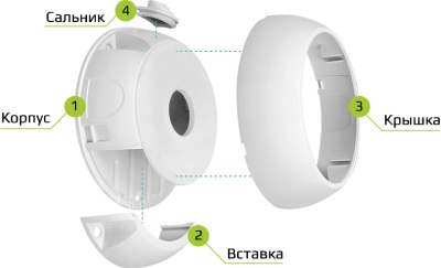 Купить JB1-100W монтажная коробка KadrON 