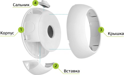 JB1-100W монтажная коробка KadrON 