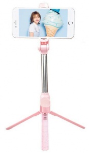 Купить Трипод Selfie Stick Tripod Bluetooth XT-10 Pink