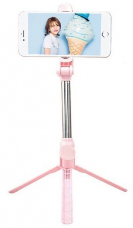 Купить Трипод Selfie Stick Tripod Bluetooth XT-10 Pink