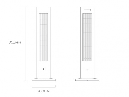 Купить Двухсезонный башенный вентилятор Xiaomi Mijia DC Inverter Dual Season Fan Black (BPLNS01DM)