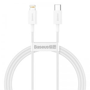 Купить Кабель Baseus Superior Series Fast Charging, Type-C - Lightning, 20W, 1 м, White (CATLYS-A02)