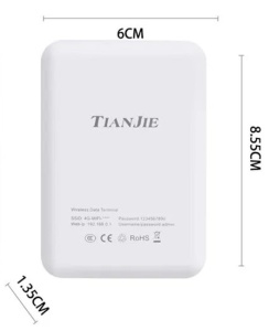 Tianjie 4G LTE Pocket Wi-Fi Router (MF906-3)