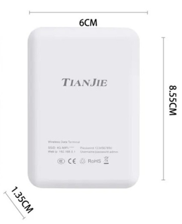 Купить Портативный роутер Tianjie 4G LTE Pocket Wi-Fi Router (MF906-3)