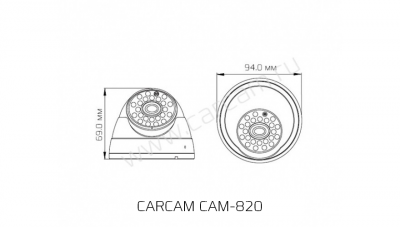 Купить Камера видеонаблюдения CARCAM CAM-820
