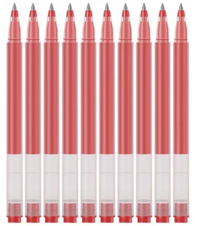 Купить Набор Ручек Xiaomi Mi Gel Pen Red (10шт) (MJZXB02WC)